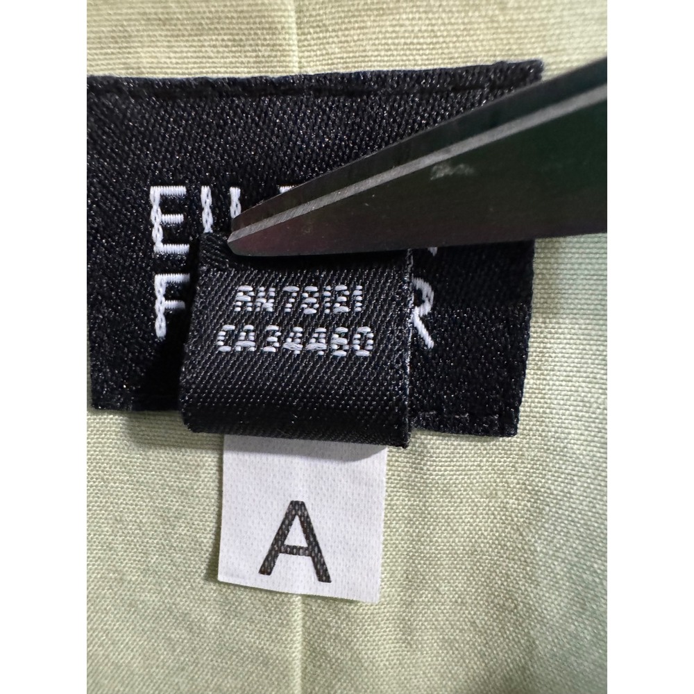 Eileen Fisher Cream Button-Front Trench Coat - Picture 3 of 8